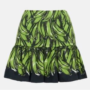 Prada 2011 Green Banana Mini Skirt